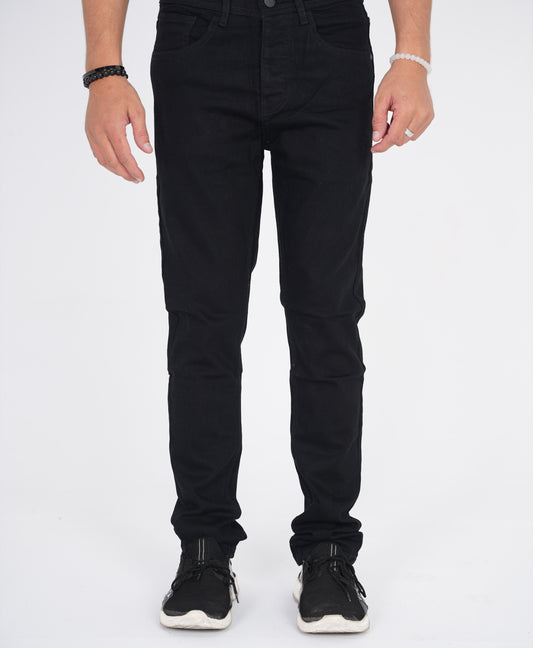Jet Black Straight Fit Denim