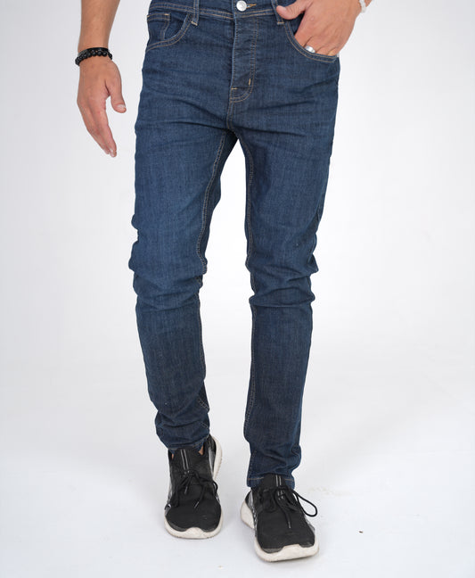 Dark Blue Straight Fit Denim