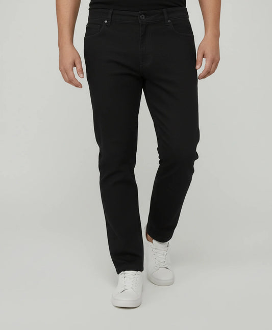Jet Black Straight Fit Denim