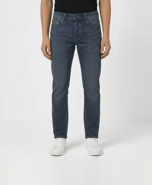 Men’s Ash Blue Washed Relaxed Fit Denim