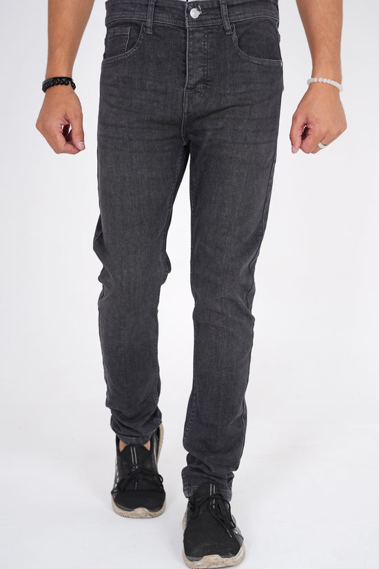 Charcoal Black Straight Fit Denim