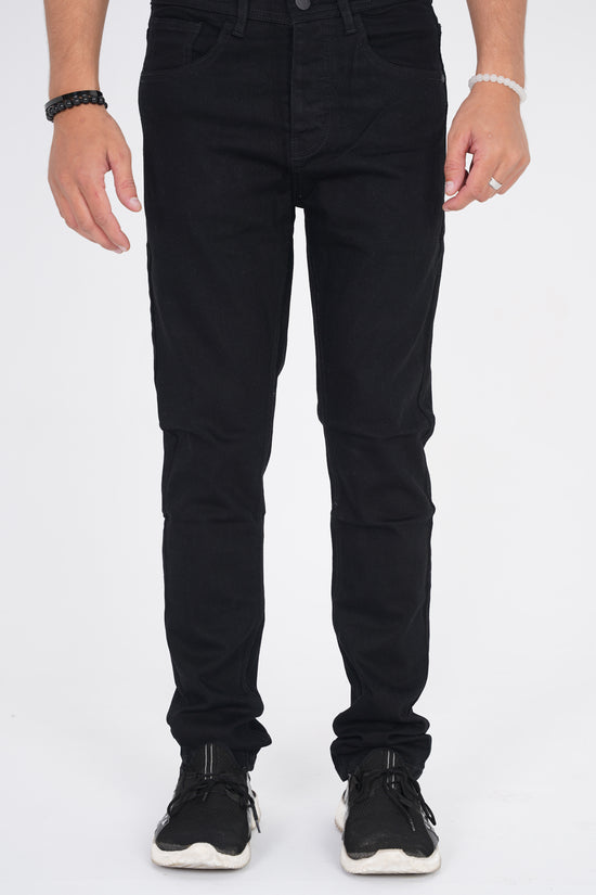Jet Black Straight Fit Denim