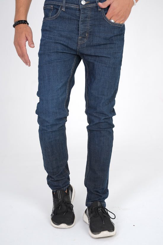 Dark Blue Straight Fit Denim