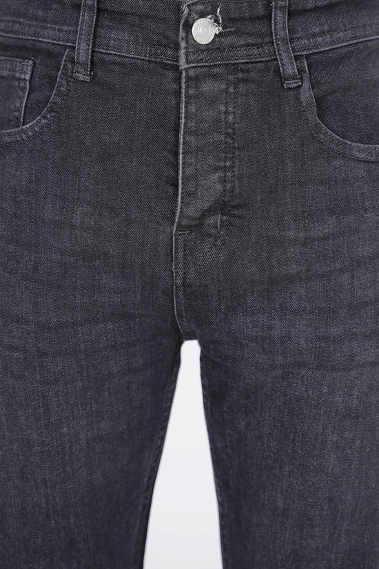Charcoal Black Straight Fit Denim