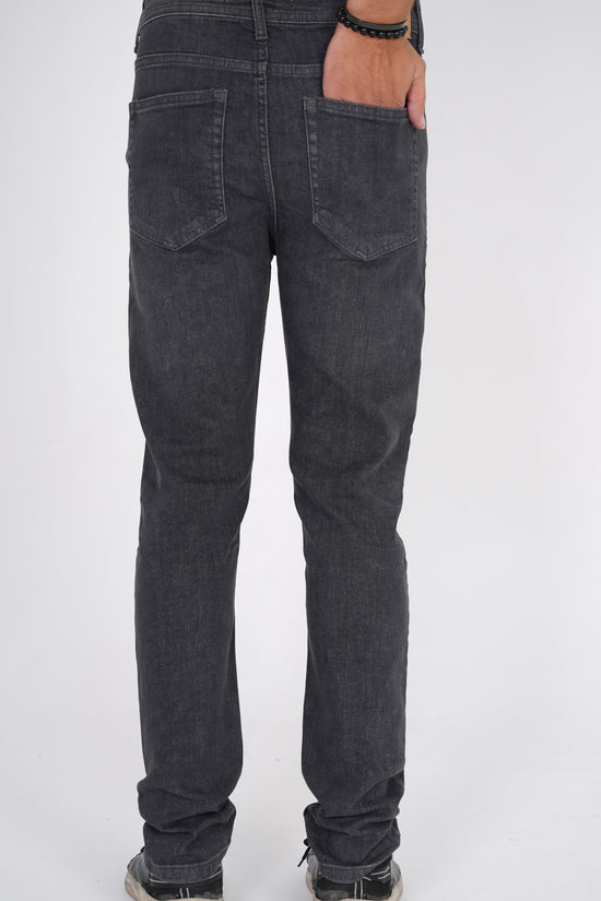 Charcoal Black Straight Fit Denim