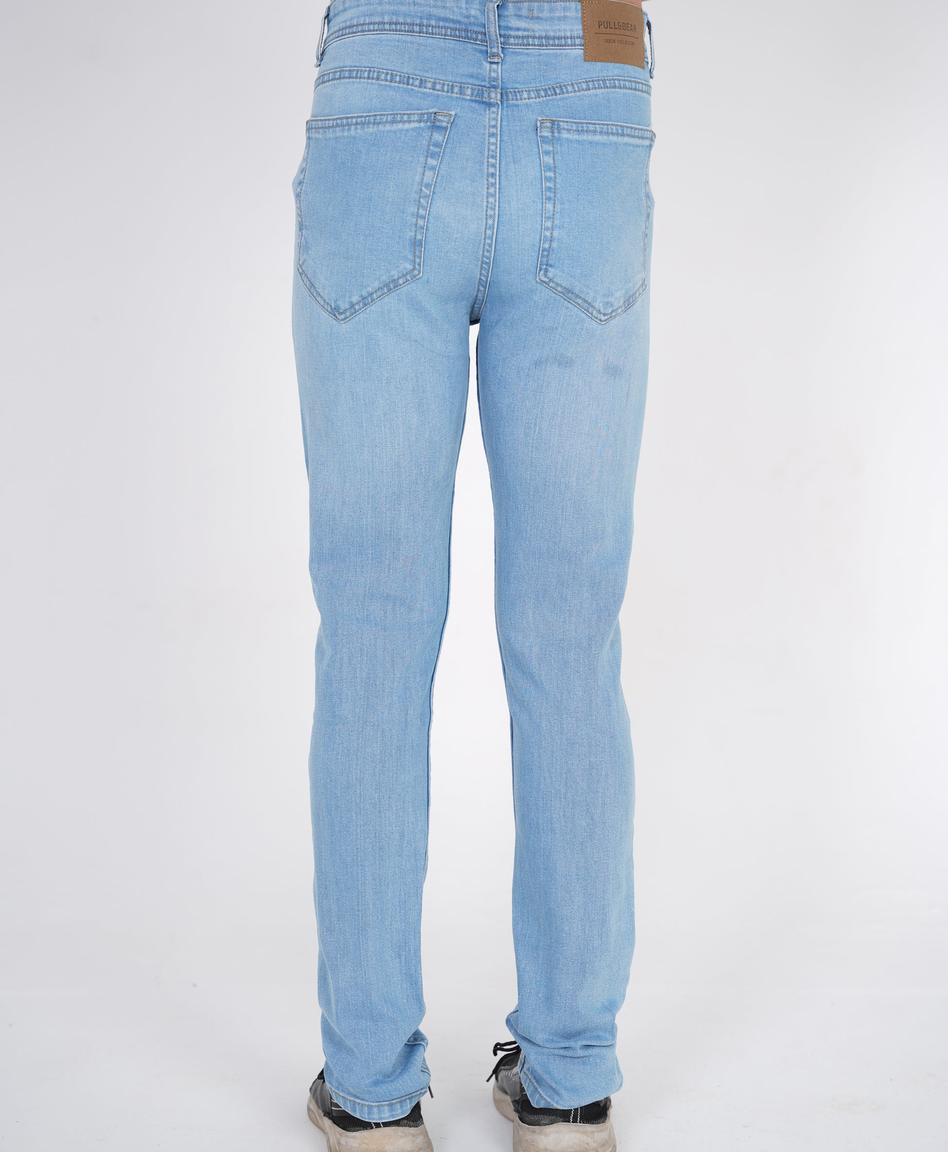Sky Blue Straight Fit Denim