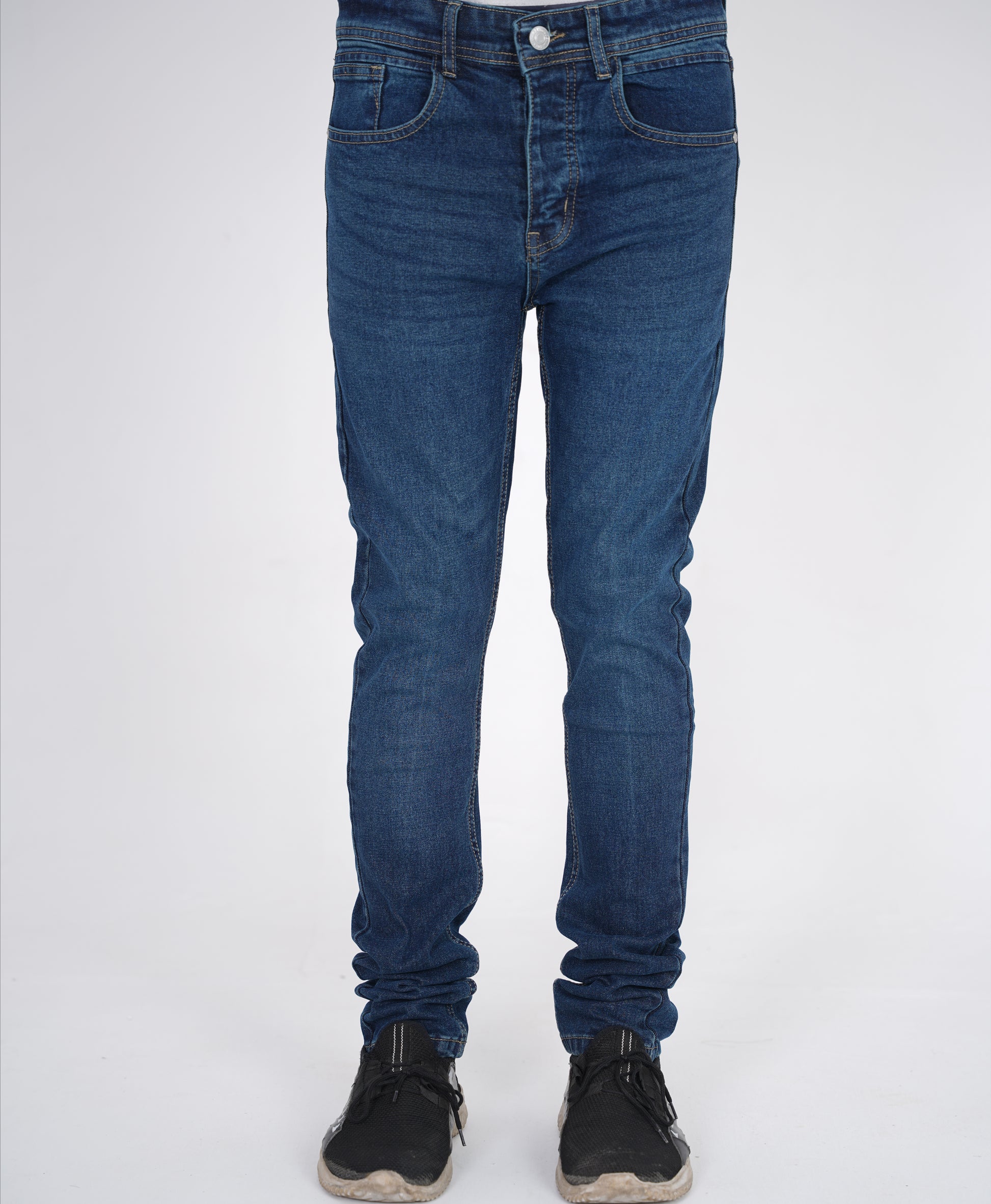 Deep Blue Straight Fit Denim