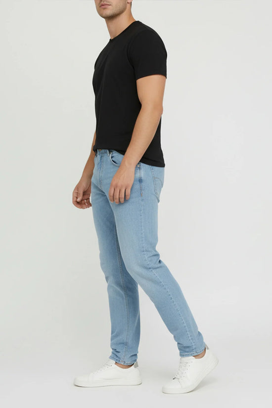 Sky Blue Straight Fit Denim