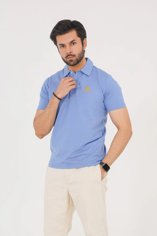 Dusty Sky Blue Men’s Polo Shirt