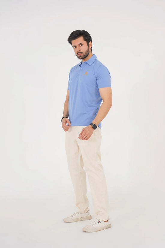 Dusty Sky Blue Men’s Polo Shirt