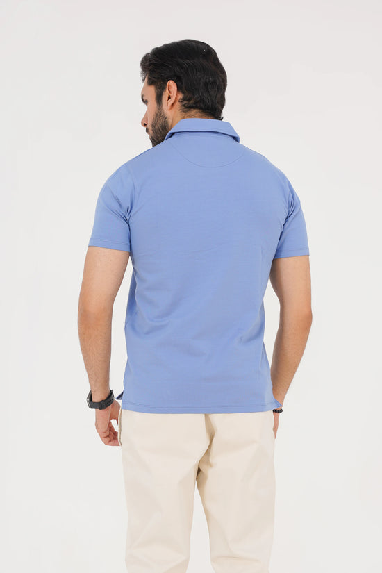 Dusty Sky Blue Men’s Polo Shirt
