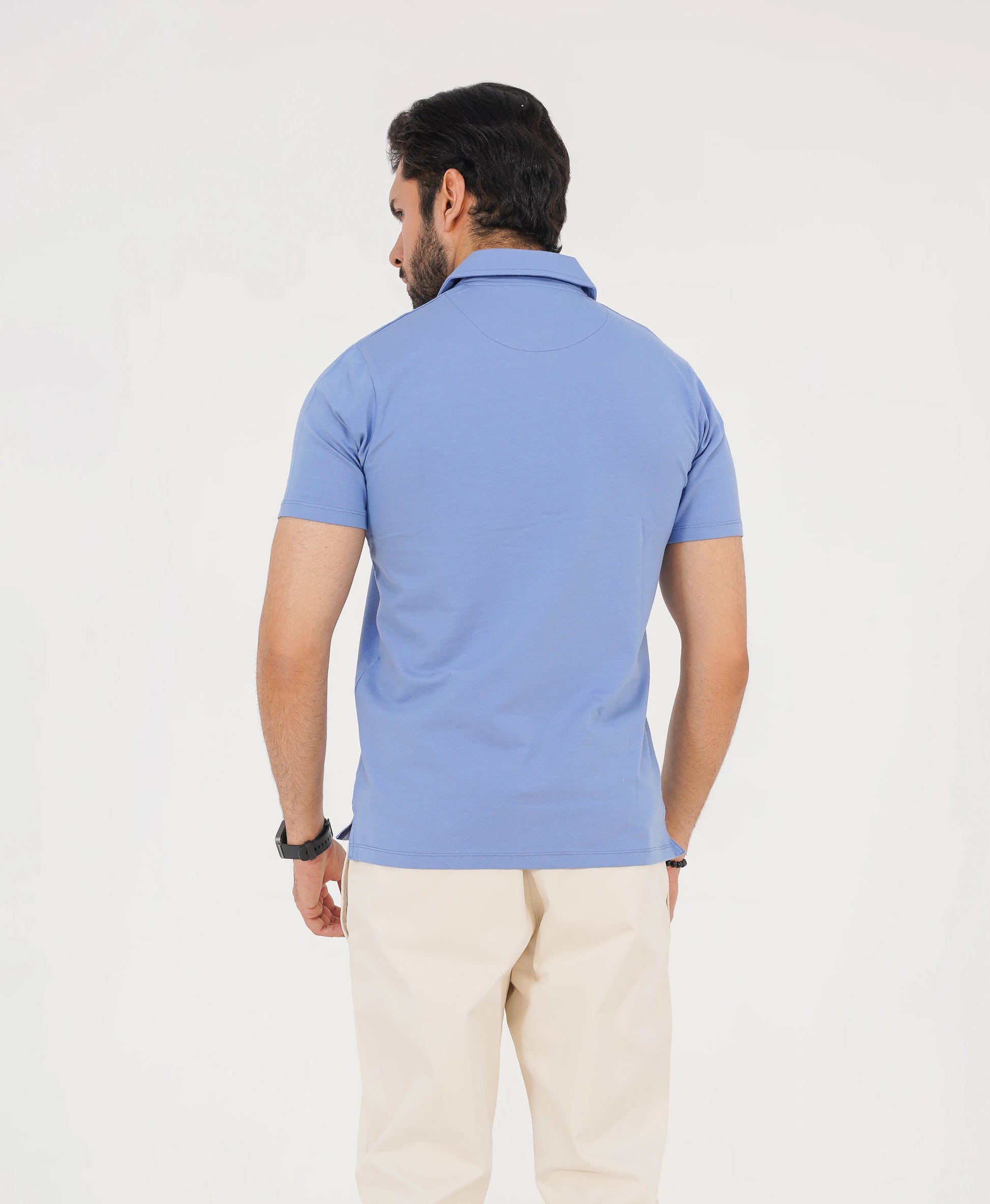 Dusty Sky Blue Men’s Polo Shirt