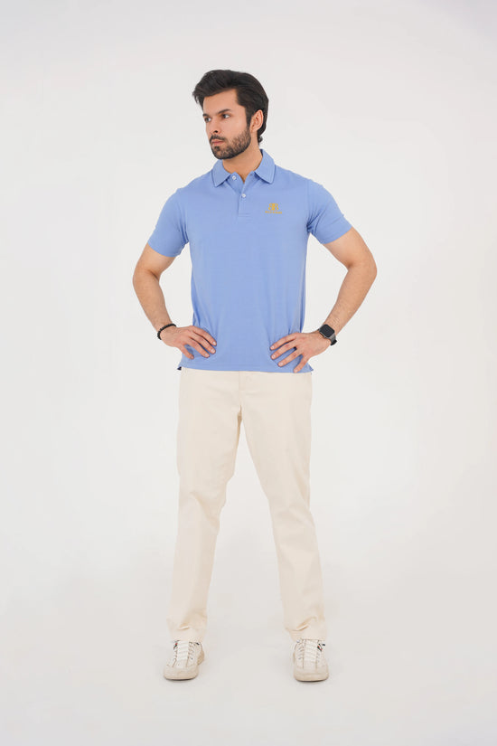 Dusty Sky Blue Men’s Polo Shirt