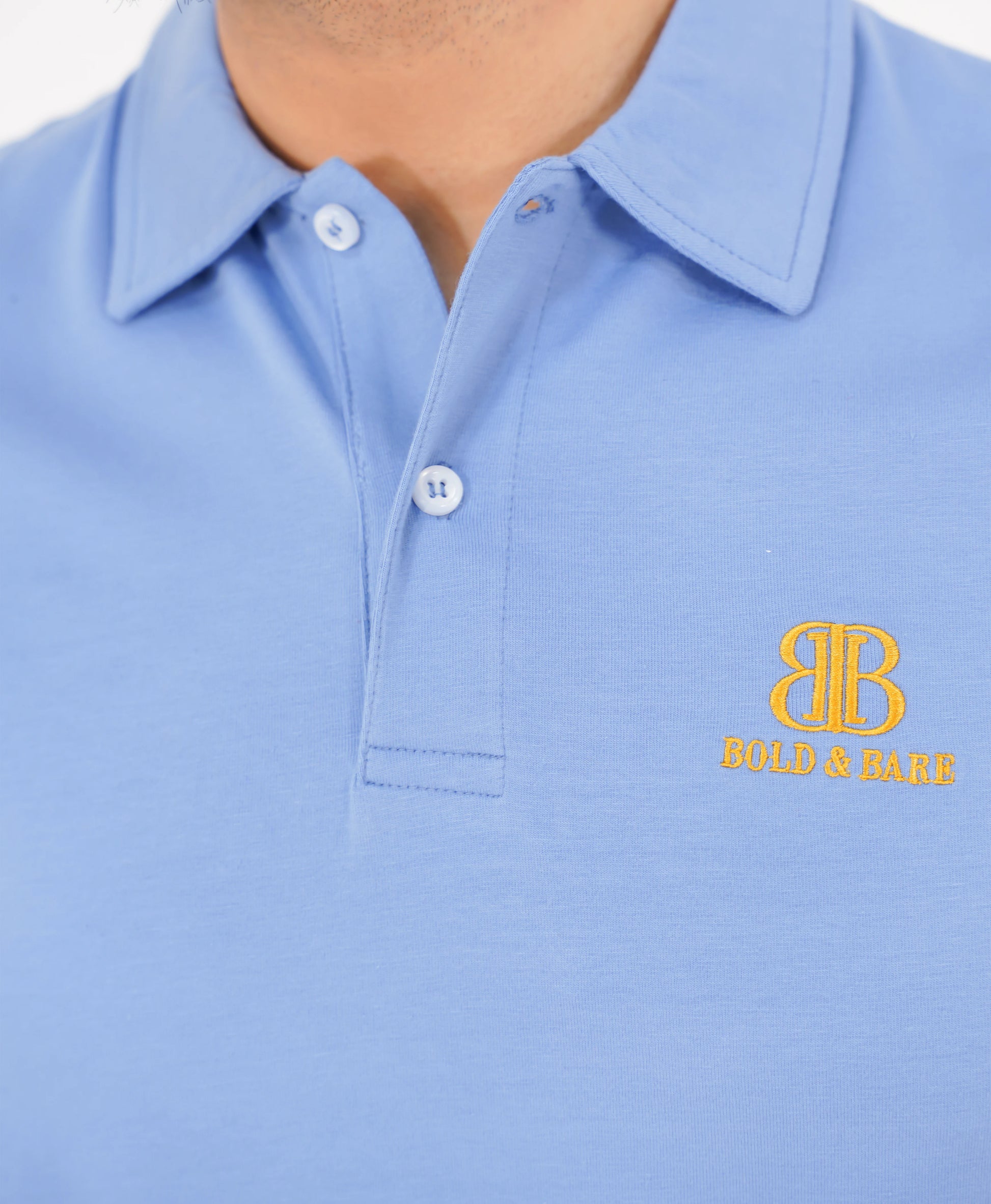 Dusty Sky Blue Men’s Polo Shirt