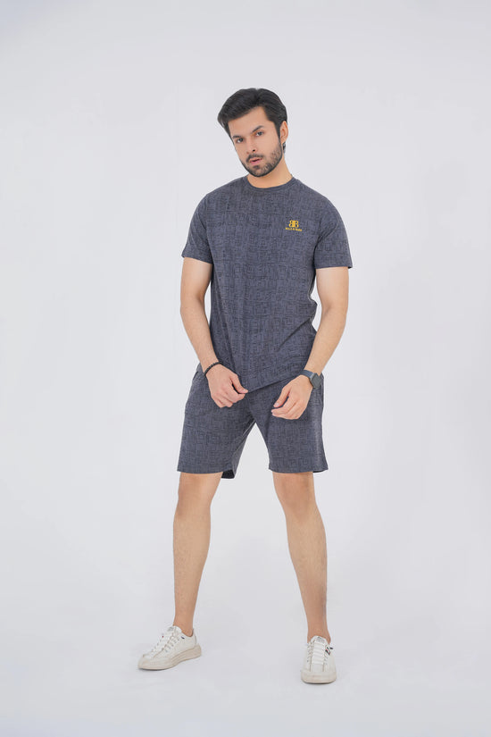 Charcoal Grey Textured Summer Tracksuit – Bold & Bare Exclusive