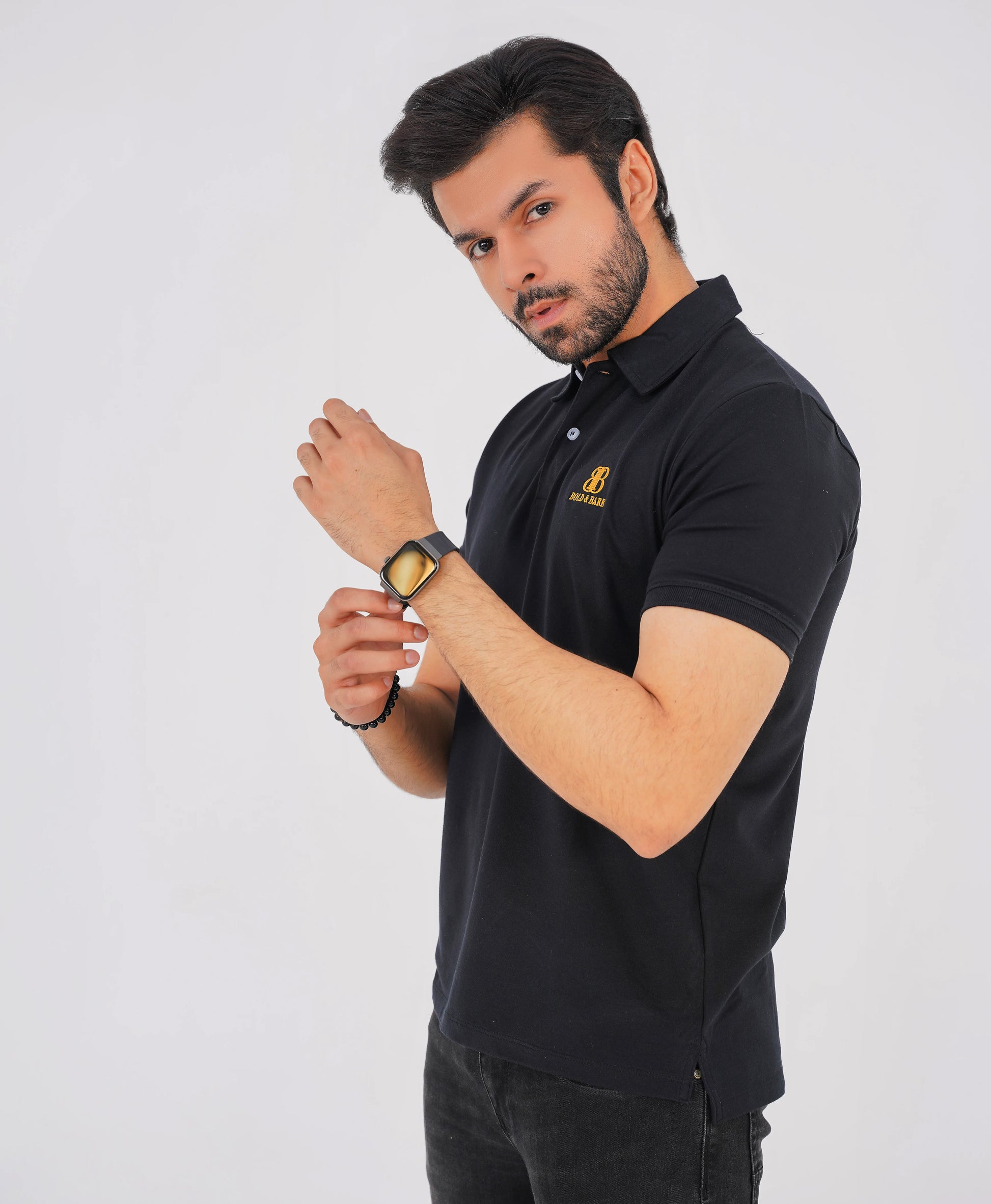 Carbon Noir Premium Men’s Polo