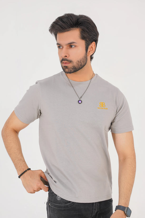 Stone Grey Men’s Crew Neck Tee