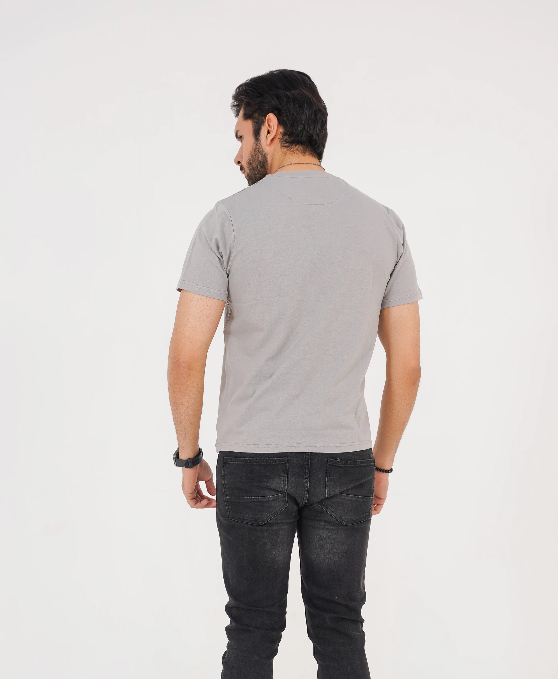 Stone Grey Men’s Crew Neck Tee