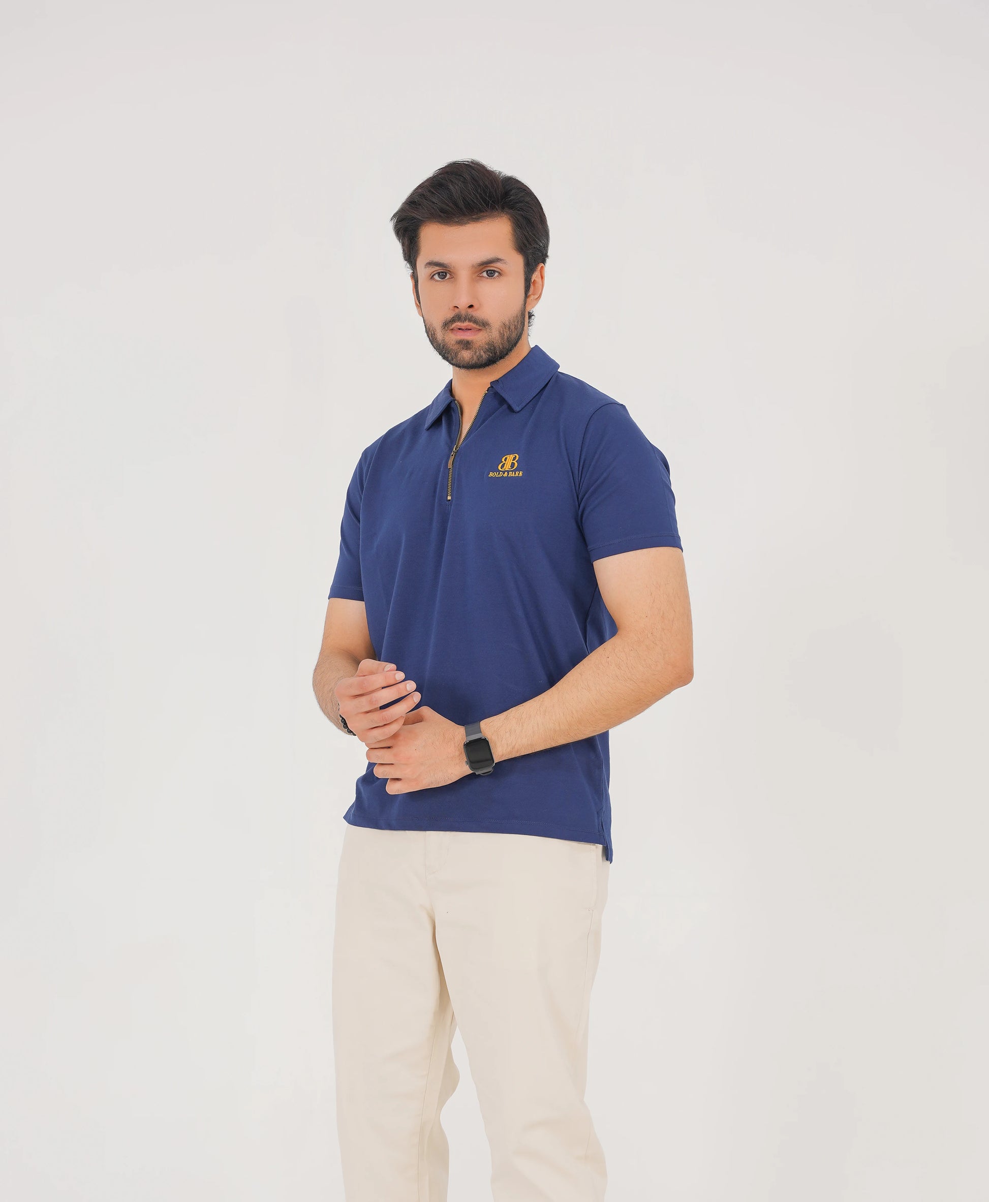 Midnight Valor Premium Zip Polo – Signature Edition