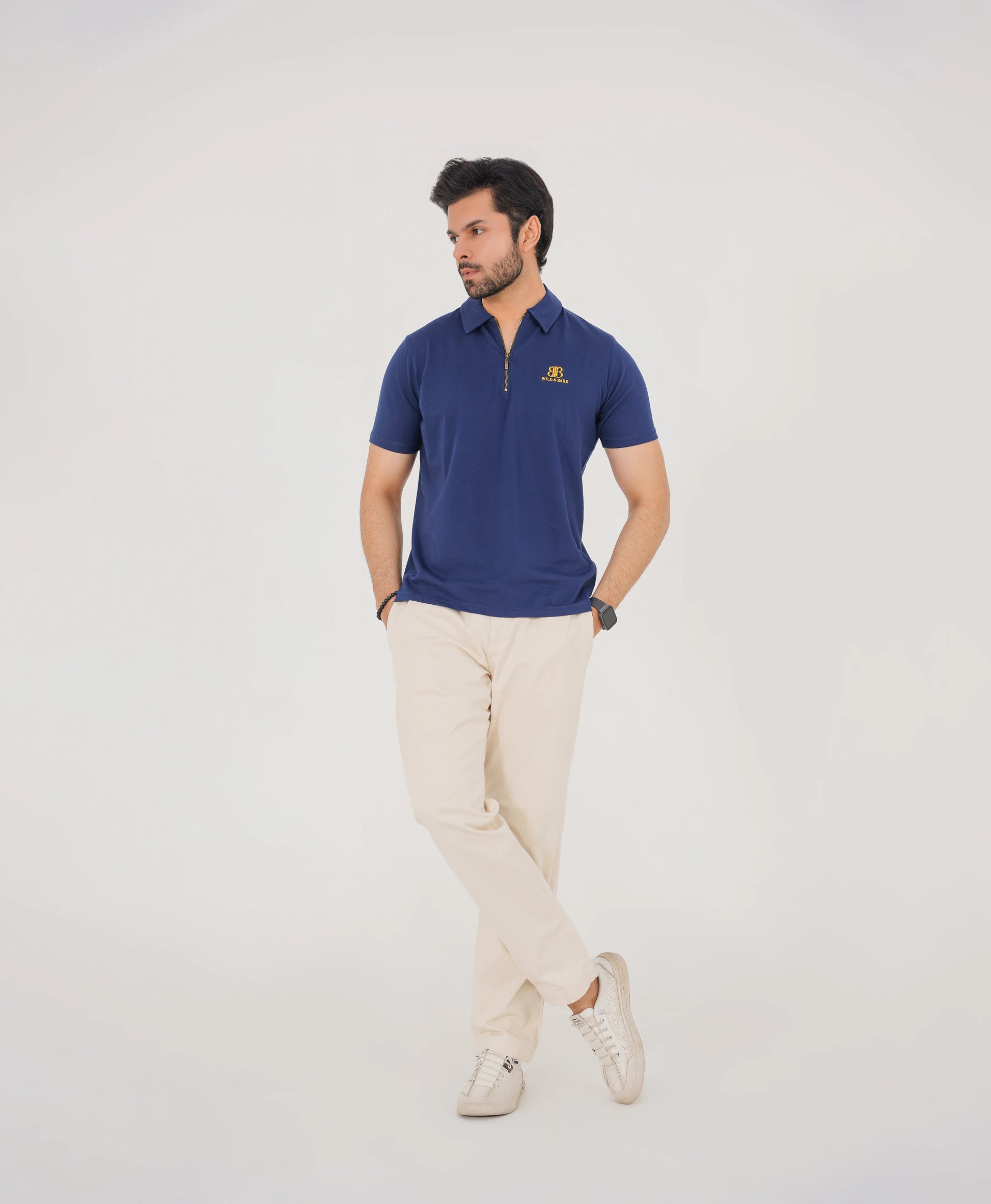 Midnight Valor Premium Zip Polo – Signature Edition
