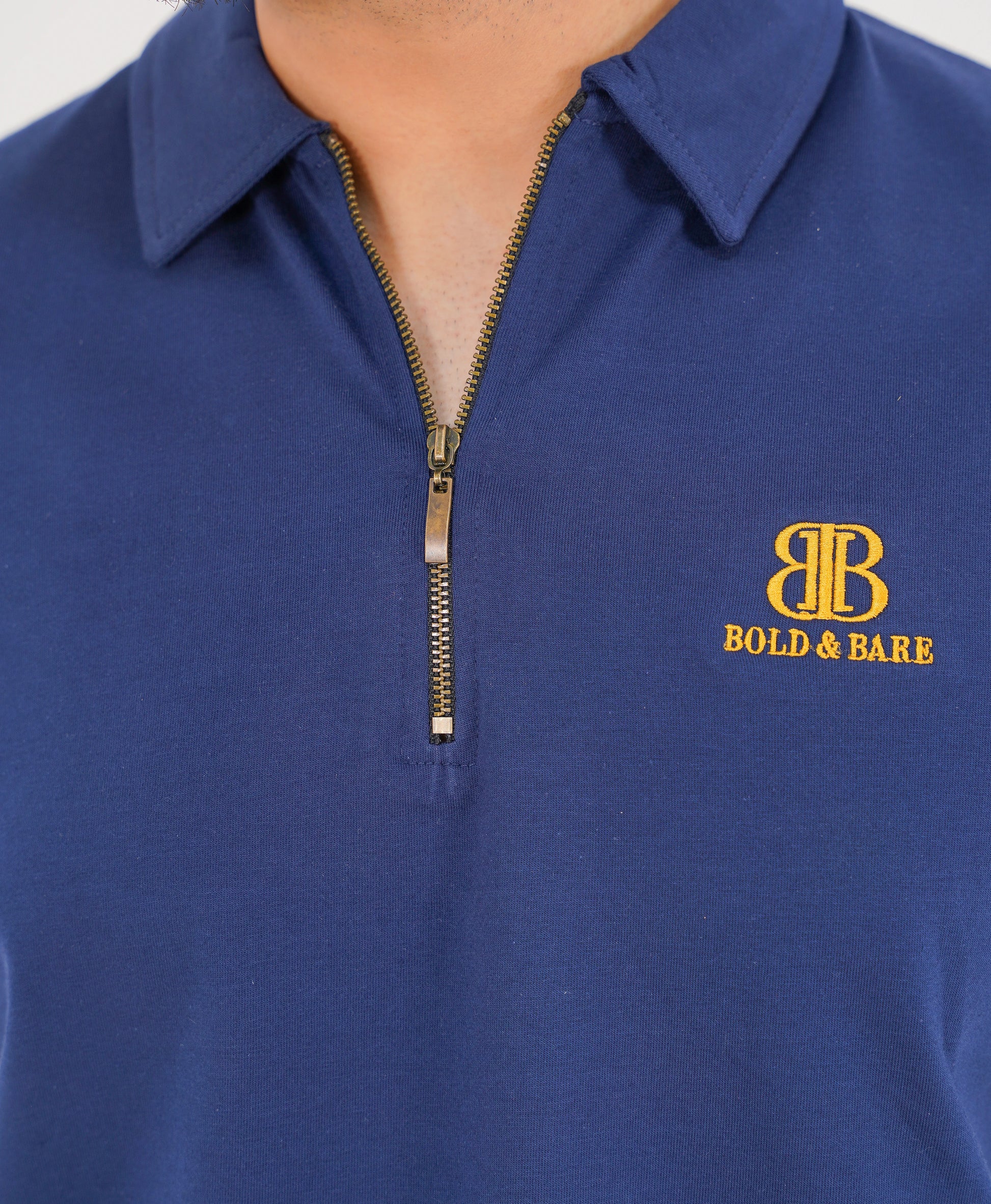 Midnight Valor Premium Zip Polo – Signature Edition