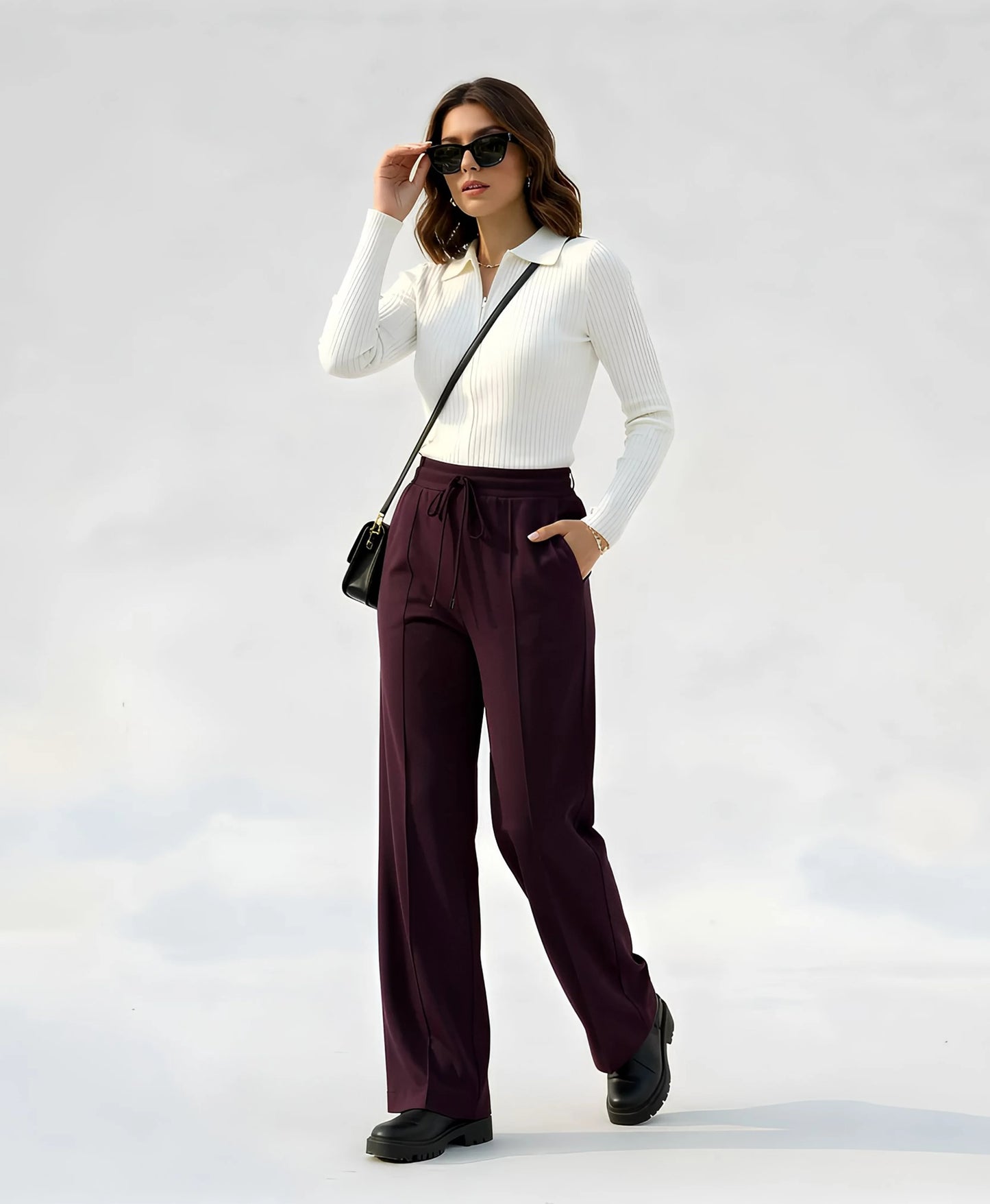 Women’s Wide Leg Lounge Trouser – Soft Comfort Fit