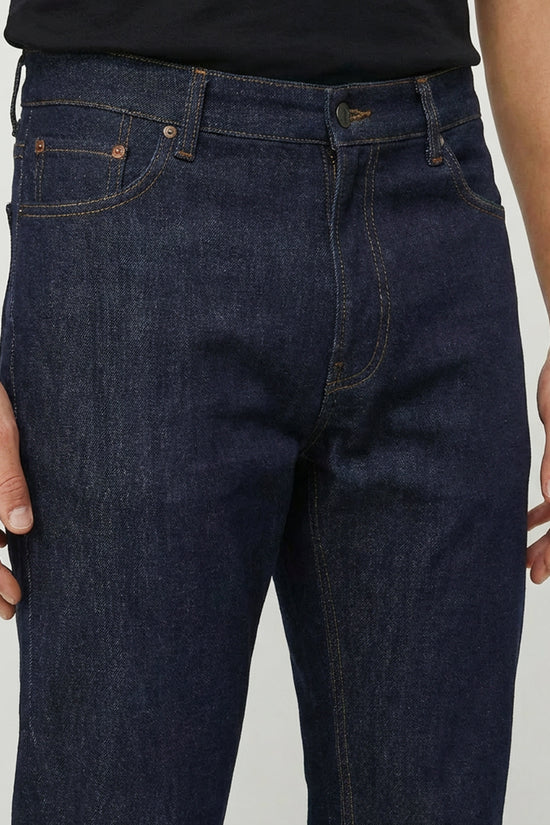 Dark Blue Straight Fit Denim