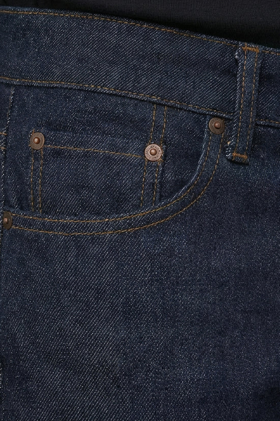 Dark Blue Straight Fit Denim