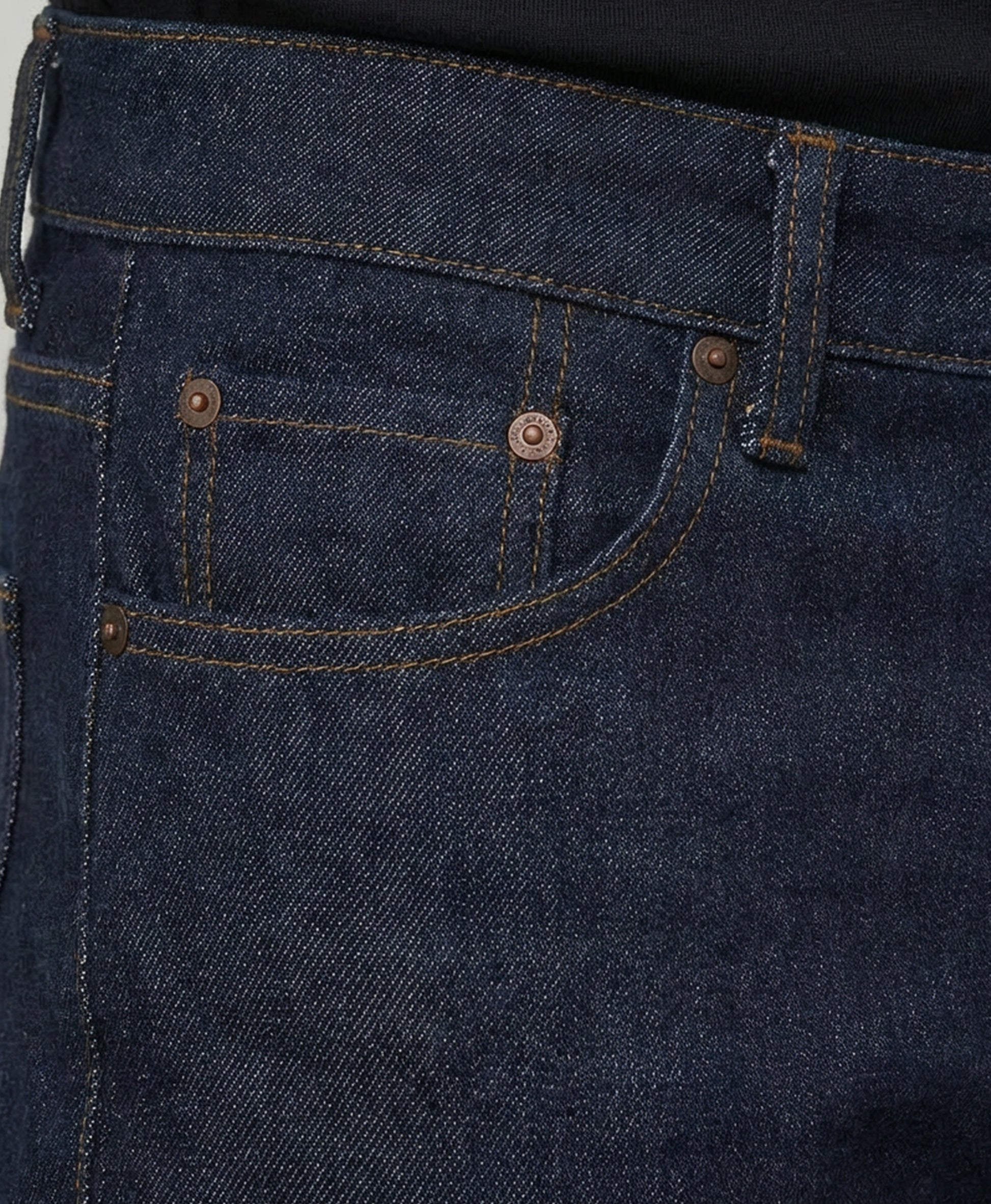 Dark Blue Straight Fit Denim