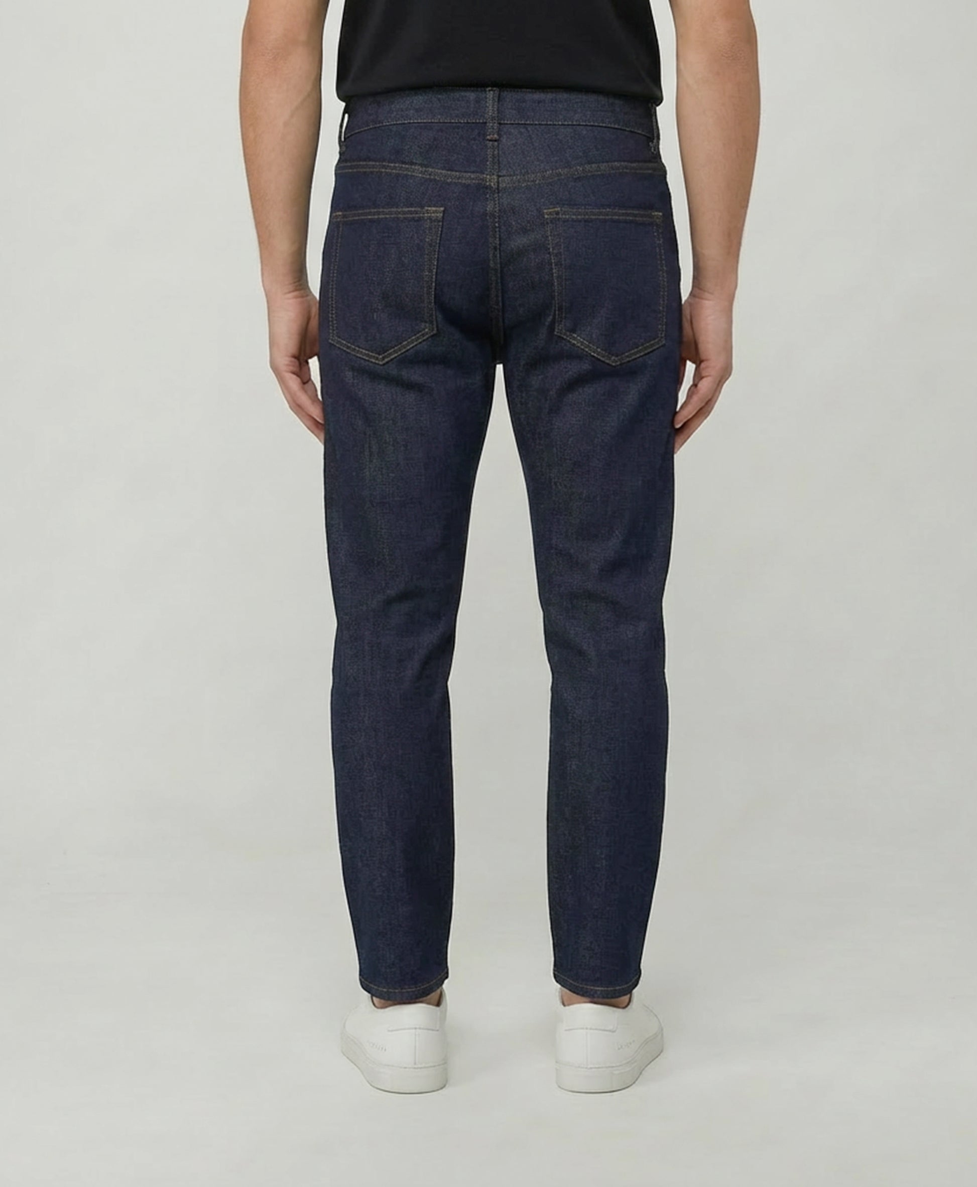 Dark Blue Straight Fit Denim