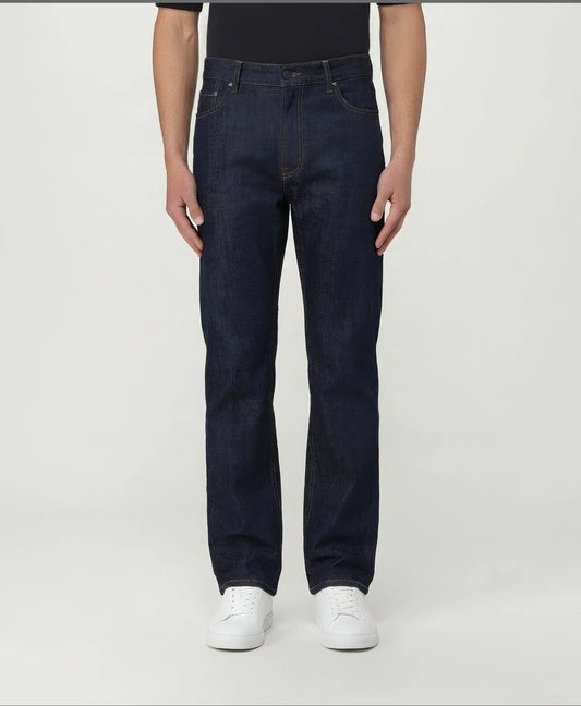 Dark Blue Straight Fit Denim