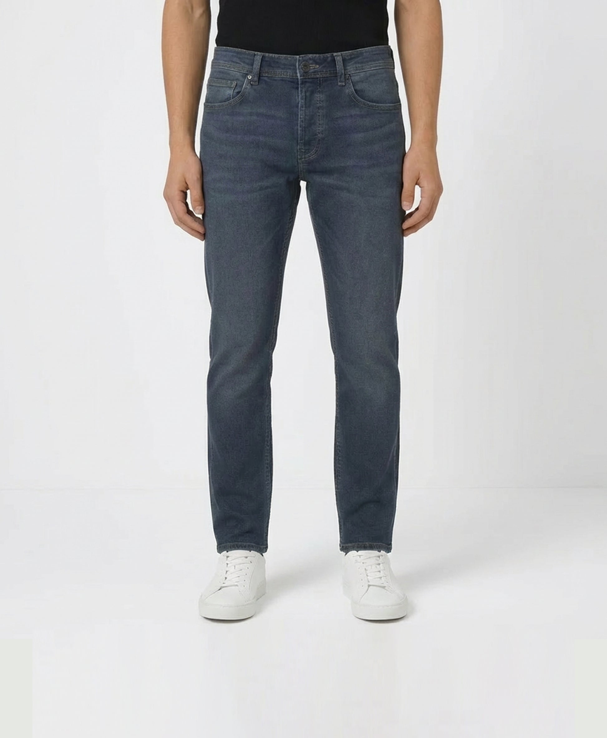 Men’s Ash Blue Washed Relaxed Fit Denim