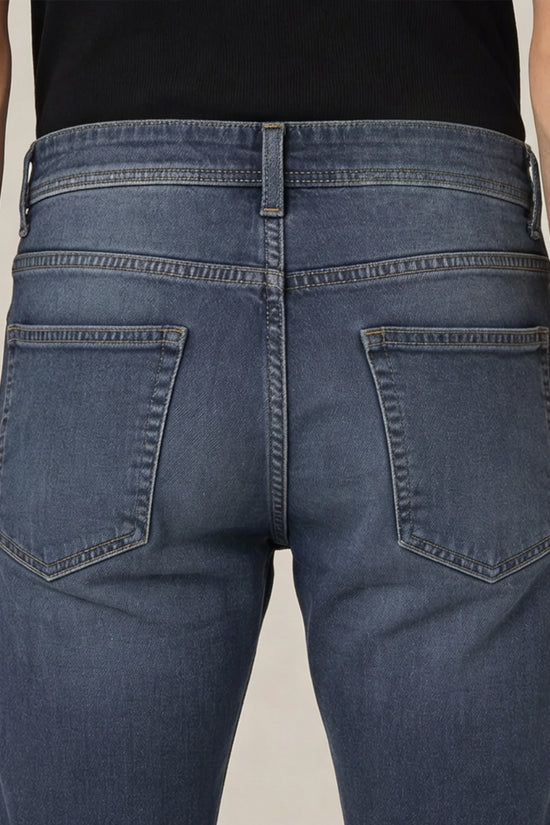 Men’s Ash Blue Washed Relaxed Fit Denim