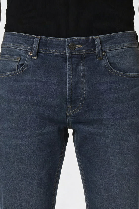 Men’s Ash Blue Washed Relaxed Fit Denim