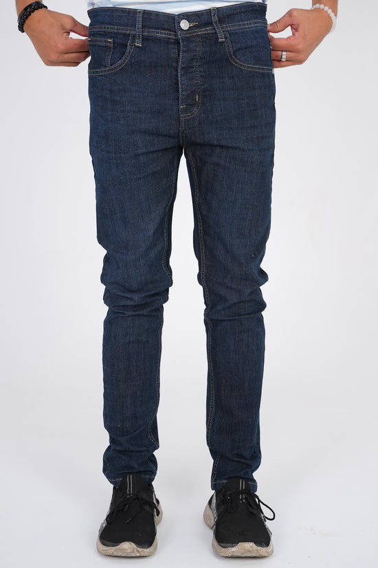 Dark Blue Straight Fit Denim