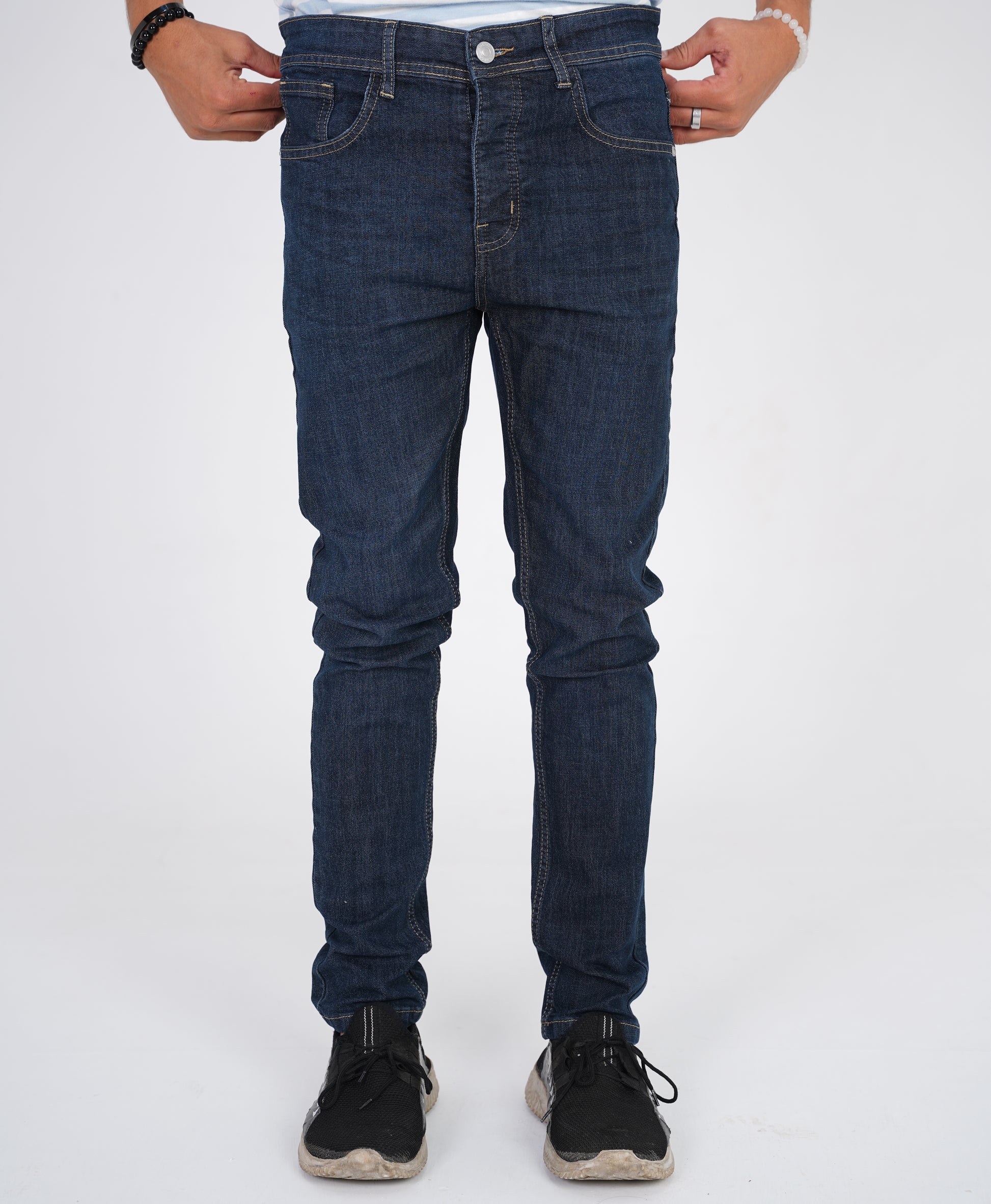 Dark Blue Straight Fit Denim