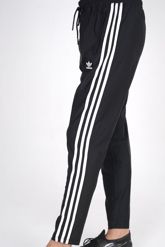 Men’s Black Sport Stripe Trouser – Gym & Casual Activewear