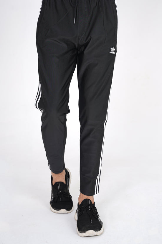Men’s Black Sport Stripe Trouser – Gym & Casual Activewear