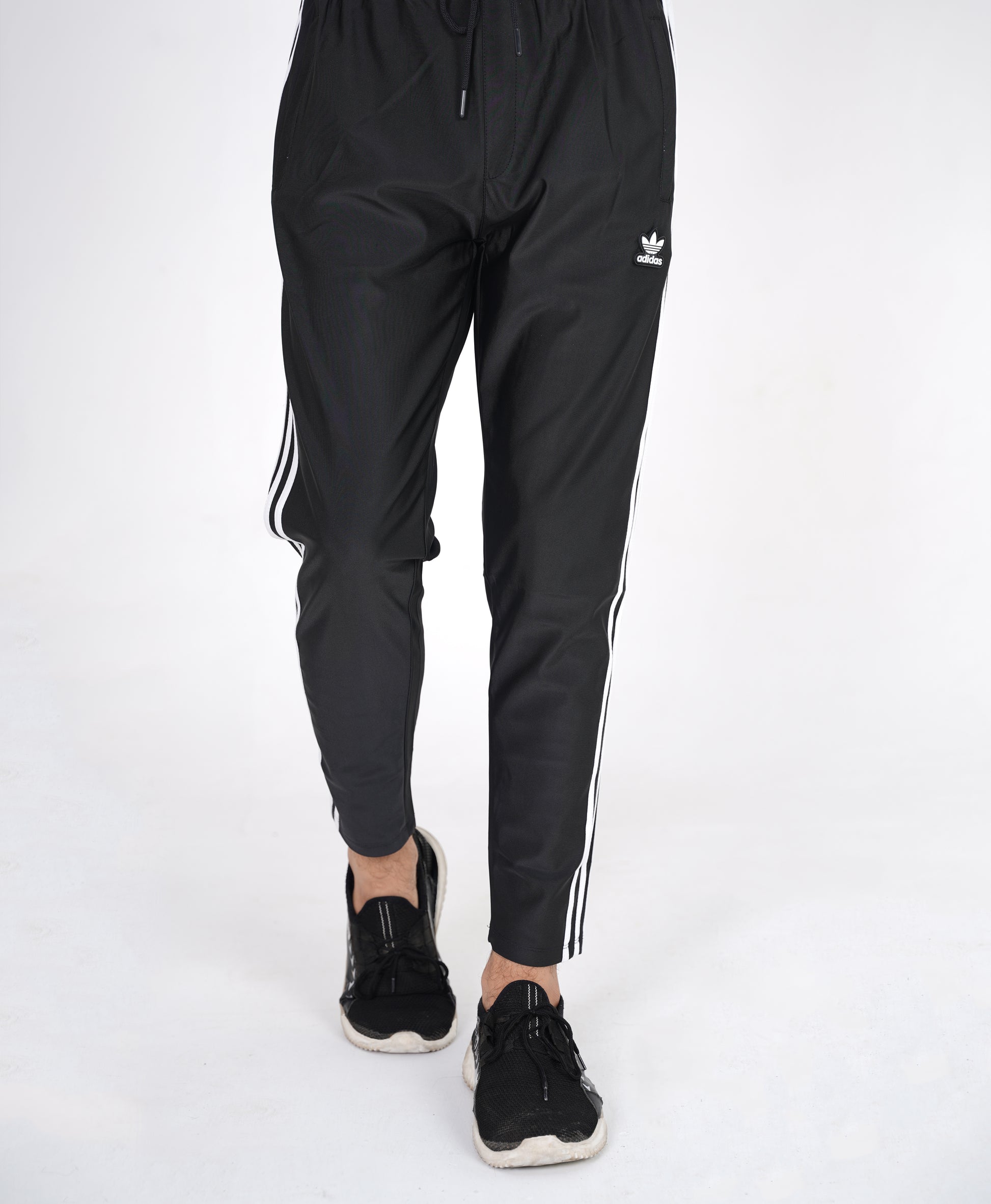 Men’s Black Sport Stripe Trouser – Gym & Casual Activewear