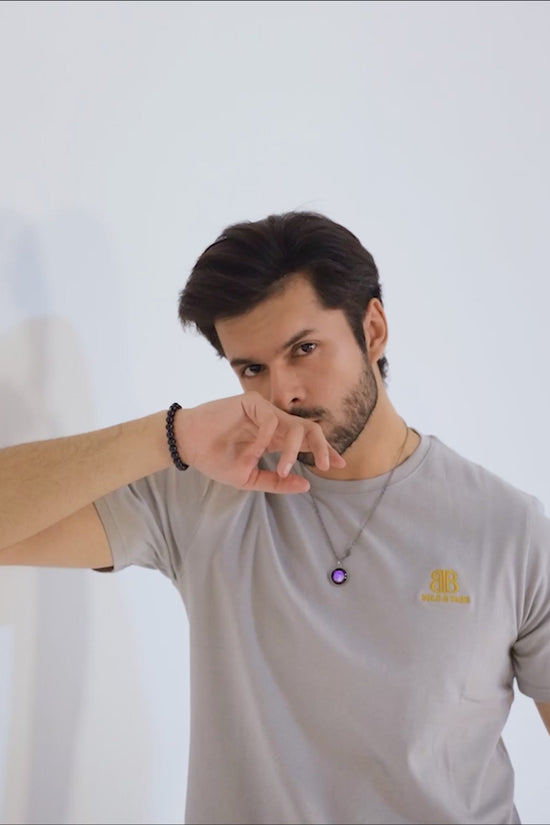Stone Grey Men’s Crew Neck Tee