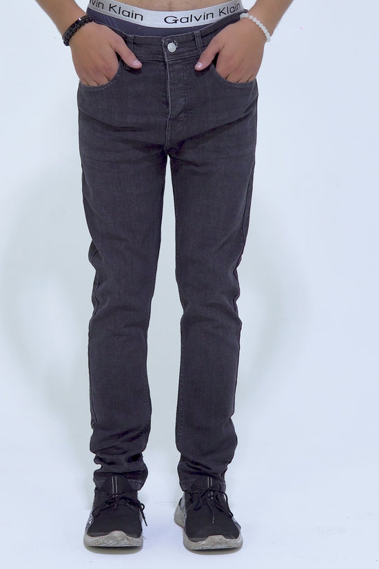 Charcoal Black Straight Fit Denim